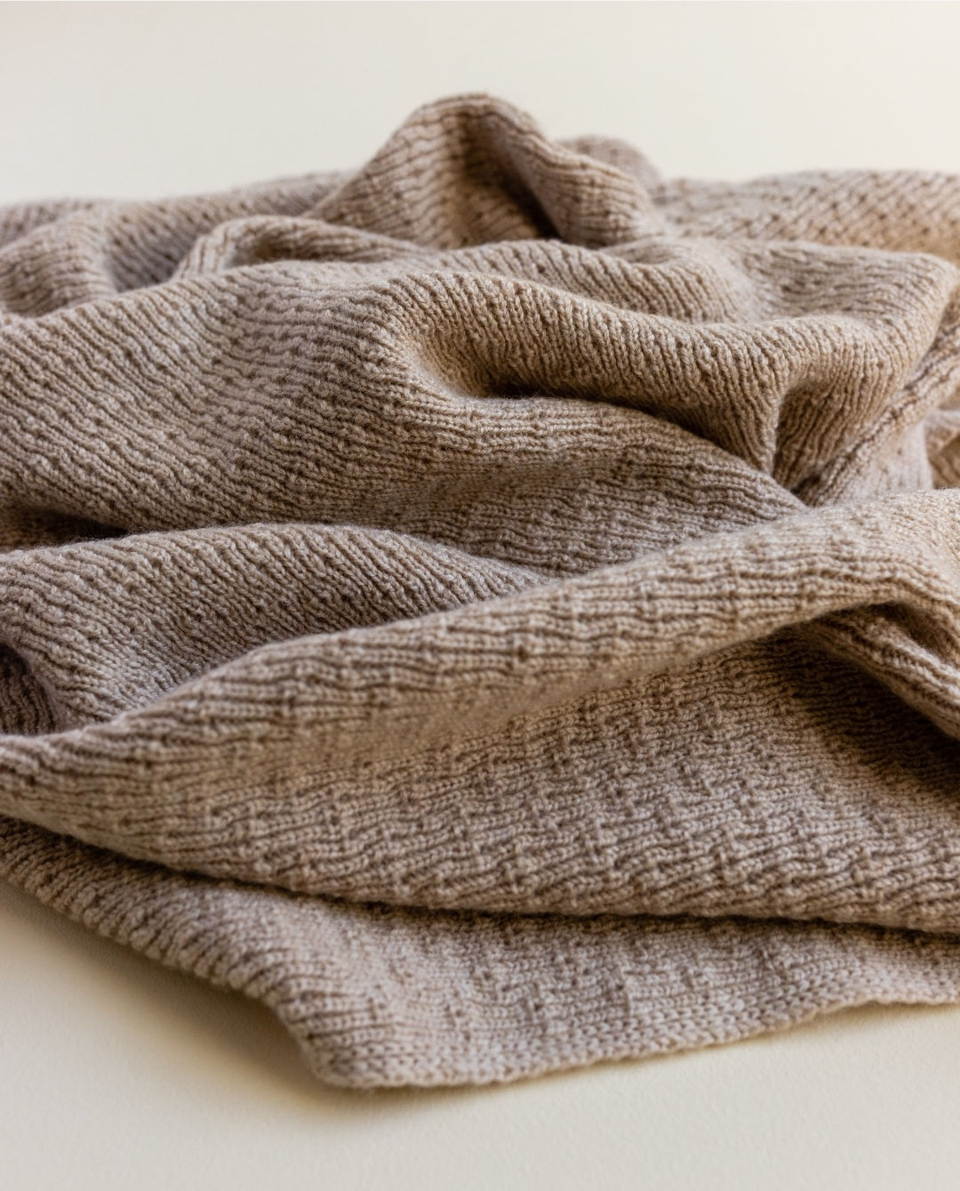 Merino wool blanket 'Dora' | sand
