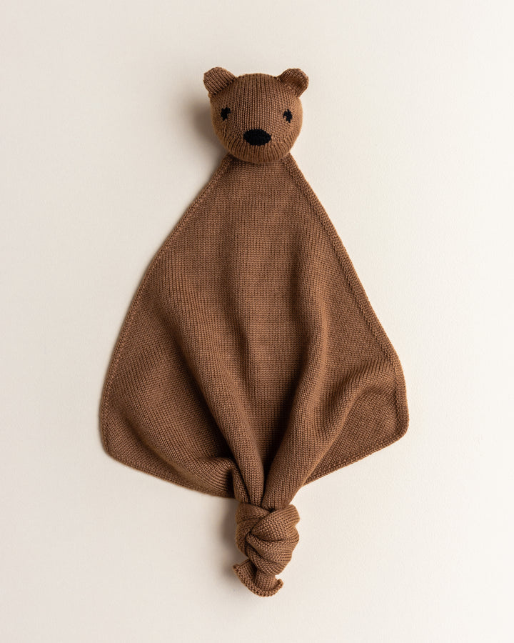 Schmusetuch 'Teddy Tokki Chocolate' Merinowool