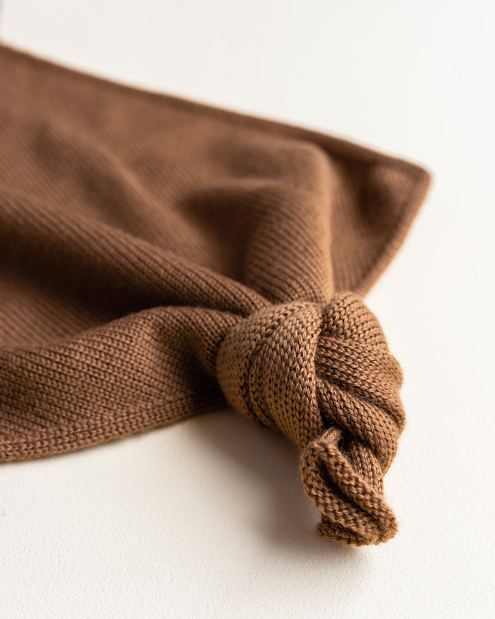 Schmusetuch 'Teddy Tokki Chocolate' Merinowool