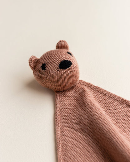 Schmusetuch 'Teddy Tokki Terracotta' Merinowool