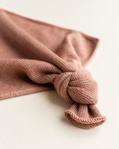Schmusetuch 'Teddy Tokki Terracotta' Merinowool