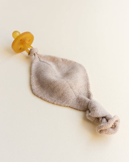 Pacifier holder 'Titi Comforter Sand' Merinowool
