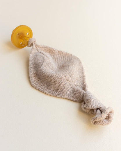 Pacifier holder 'Titi Comforter Sand' Merinowool