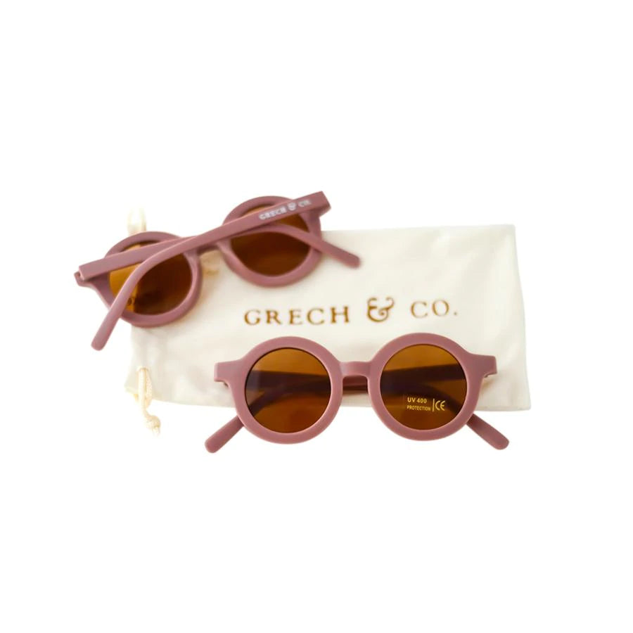 Round Sustainable Sunglass "Burlwood"