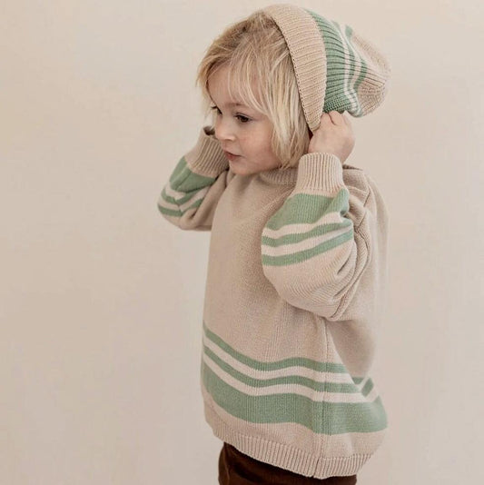 Striped Knit Pullover