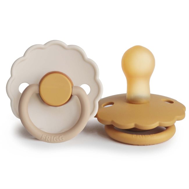 FRIGG Pacifier Daisy 'Chamomile/Honey' 2 pack