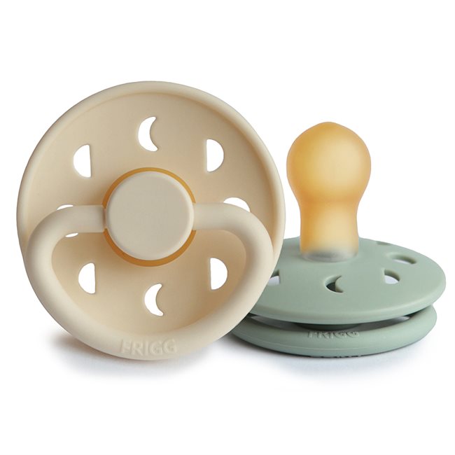 FRIGG Pacifier Moon Phase 'Cream/Sage' 2er Pack