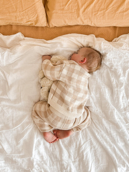 Organic Knit SWEATER | gingham